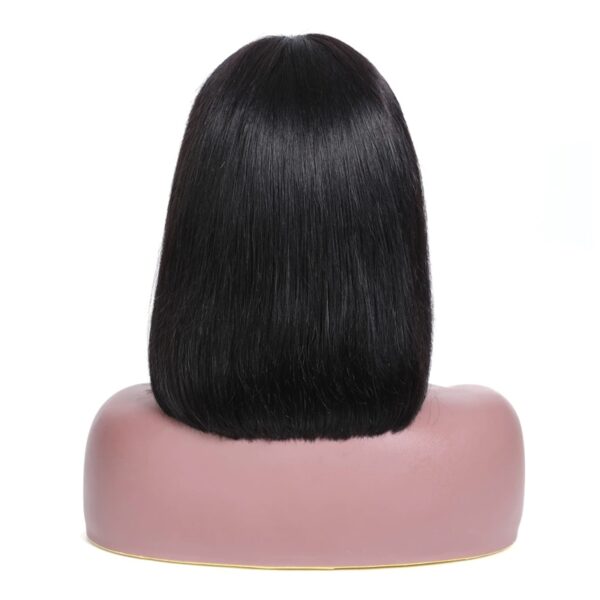 Brazilian Hair Double Drawn Straight Bob Wig With Bang - Image 7
